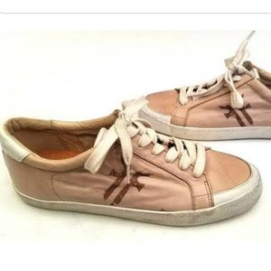 Frye Dylan low lace leather sneakers